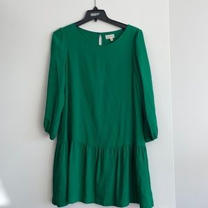 Long sleeve green dress